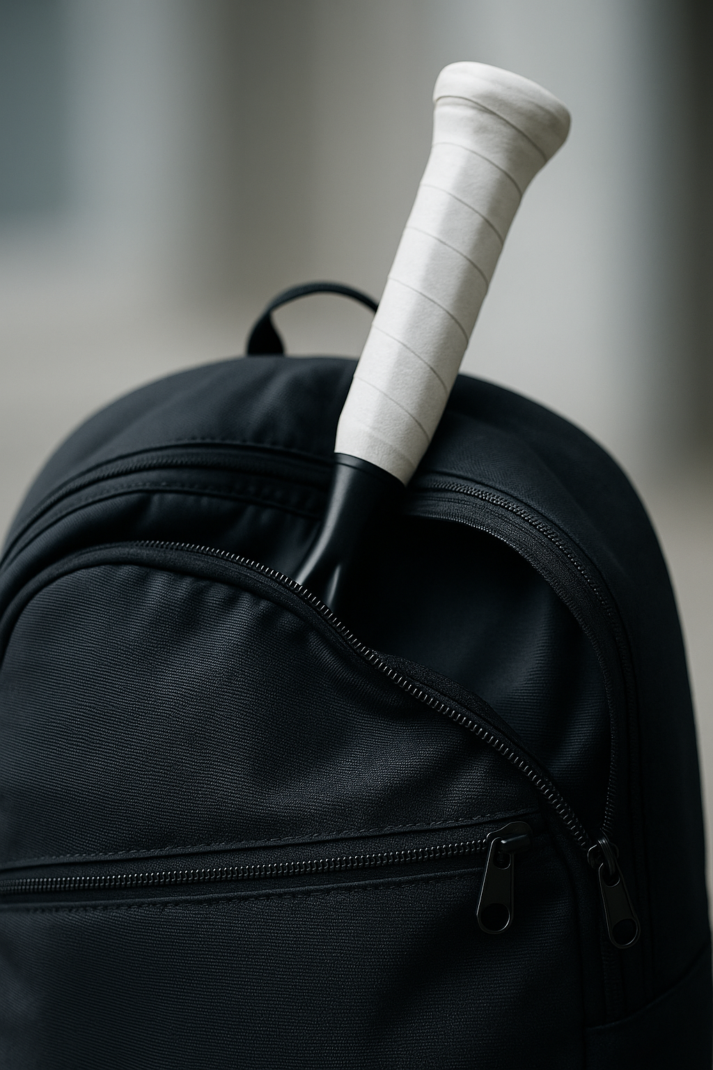 Zip déplacé par le manche